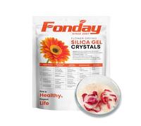 Fonday 3LBS(1.36Kg) Silica Gel Flower Drying Crystals Fine Crystals Small Beads Color Indicating Reusable