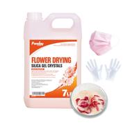 Fonday Cristaux de séchage de fleurs en gel de silice pour la conservation du bouquet 3,2 kg