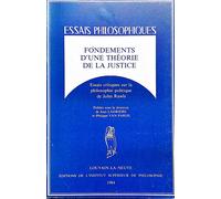 Fondements D'une Theorie De La Justice
