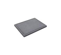 FONDERIA BONGIOVANNI PLAQUE EN PIERRE NATURELLE BISTECCHIE 40x30 cm - Pierre volcanique, Rectangulaire, Pierre à griller, Gris