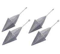 Fonderia Roma Doppia P Con Astina Double p avec Tige pêche, Gris Plomb, 150 GR