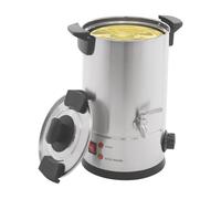 Fondeur de cire pour fabrication de bougies, en acier inoxydable 304, avec robinet et couvercle, contrôle de la température de 30 à 110 °C, protection contre la surchauffe, 1800 W, 8 l