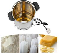 Fondeur de cire pour la fabrication de bougies, capacité de 10,5 quarts, contrôle précis de la température, acier inoxydable durable