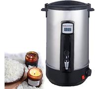 Fondeur de cire pour la fabrication de bougies, pot chauffant de 10,8 l avec contrôle de la température et bec verseur rapide, facile à nettoyer, convient à tous les types de cire : cire de glace