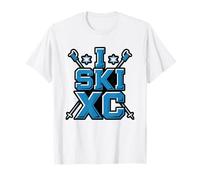 Fondeur Ski De Fond Nordique Skieur Piste Damée T-Shirt