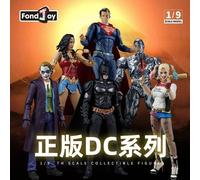 FondJoy Authentique DC Comics Figurines d'action de collection de 7 pouces - Batman Superman Cyborg Harley Quinn Wonder Woman Joker Anime Harley Quinn