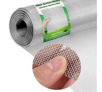 Fondlife Filtre Screen Sheets Stainless 120 x 30 cm - Filtre en maille métallique - Maille fine - Moustiquaire en acier inoxydable 304 - Grille de fenêtre pour portes - Empêche les souris