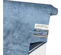 Fondlife Tissu en microfibre autocollant pour cockpit,Tissu en daim autocollant,Extensible tissu velours (Bleu Clair, 150x40cm)
