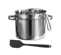 Fondoir À Chocolat Avec Bain-marie - Acier Inoxydable | Pot De Fusion De 2 L Et Bol Ďe Bain-marie Đe 2,6 L | Bougie D́e Beurre D̄e Fromage Dé Sucrerie Fondant Pour La Fabrication Ďé Dessert D'hôtel Đé