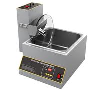 Fondoir à chocolat chauffant, mélangeur électrique commercial pour la fonte du chocolat, machine à mouler et enrober le chocolat, machine à déposer le chocolat chauffant 12kgmeltingtankwithmixer