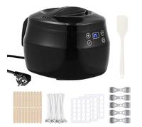 Fondoir à Cire électrique, Led Température Affichage Bougie Électrique Cire Fondue Machine À bougie Numérique Avec Bec Inversé Contrôle Constant de la Température cire Fabrication Bougie Kit