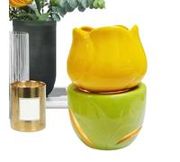 Fondoir à de Fleur - Brûleur diffuseur d'huile en céramique, bougeoir élégant | Centre de Table décoratif pour Maison, dortoir, hôtel, Parfum, aromathérapie, Huile parfumée, Accessoire, Design