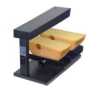 Fondoir à Fromage Commercial Appareil à raclette et à fromage professionnel, 650 W, double roue, chauffage rapide, angle réglable, pour nachos tranchés