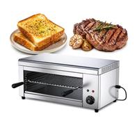 Fondoir à fromage de comptoir en acier inoxydable 2000 W et gril électrique mural, machine à griller professionnelle for toasts, sandwichs, poulet et steaks