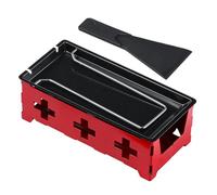 Fondoir À Fromage Rôtissoire De Cuisson Au Chocolat Avec Spatule | Mini Poêle à Fromage Pour Maison Cuisine Restaurant Barbecue Appartement Fête Rassemblement Camping Randonnée Rouge