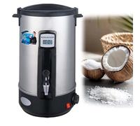 Fondoir Cire Professionnel 1500W Électrique avec Cuve Inox 8-35L, Chauffe Cire Digital 30-110℃, Bec Verseur An-ti-Goutte, Idéal Bougies Soja Beeswax Paraffine, Utilisation Maison Salon(20L)