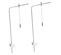 FONDOTIN 1 Ensemble Support De Lumière Pour Aquarium Accessoires Petit Support De Lumière Étagère Parenthèse Poisson Cintre Pour Aquarium Inoxydable Bande Ajuster Alliage D'aluminium Silver