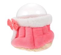 FONDOTIN 1 Pc Nid De Hamster Deux Costume De Cosplay De Lapin Renard Accessoires pour Chiens De Fierté Créature Collier De Chaton Néon Lézard Homme Lapin Gonflable Rose Velours De Cristal