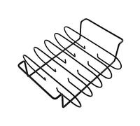 FONDOTIN 1 pièce Support de Barbecue Portable Inoxydable Rack à Ribs pour Viande et Poulet pour Activités Plein Air de Barbecue