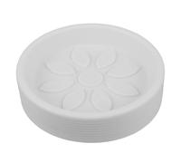 FONDOTIN 10 Pièces Bac d'égouttage en résine tiges Plateau mangeoire à Oiseaux soucoupes pour Pots de Fleurs Petite Soucoupe végétale Plateau de Drainage d'eau à Pot White