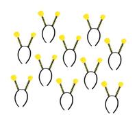 FONDOTIN 10 pièces Bandeau Antennes Abeille et Fourmi Léger et Confortable Accessoire de Fête Halloween et Noël Lot pour Femmes et Filles Design Original avec Pompons Animaux
