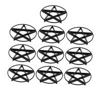 FONDOTIN 10 Pièces Base D'élevage De Pot De Fleurs Trou Pot Stands Plant des Soucoupes en Pot pour Petit Soulevé Pot De Fleurs avec Plateau Augmenter Ascenseur Halters Usine PP Noir