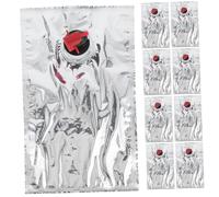 FONDOTIN 10 pièces Boissons Réutilisables avec Valve à Battant Poche Portable pour Vin Jus et Camping Randonnée Transparent Facile Transport