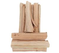 FONDOTIN 10 Pièces Bûches de Bois Dur Séchées Au Four pour Cheminée Intérieure Feu de Camp Barbecue et Four à Pizza Bois de Chauffage Naturel pour Extérieur et Plage