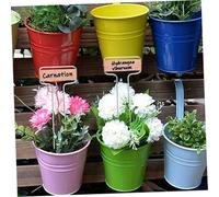 FONDOTIN 10 pièces Étiquettes Jardinage Résistantes Cuivré Marqueurs Plantes Remplaçables pour Extérieur Étiquettes Décoratives et Pratiques pour Semis et Fleurs