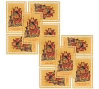 FONDOTIN 10 Pièces Feng Shui Amulette Carte Tai Sui Année Du Serpent Décoration Chinoise Protection Maison Voiture Prospérité Santé