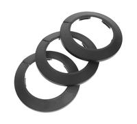 FONDOTIN 10 Pièces Lot de Cache Tuyaux Décoratifs Ronds PVC Réutilisables avec Collerette Résistance Corrosion pour Radiateurs Vannes Dangle Eaux et Gaz Installation Facile sans Démontage
