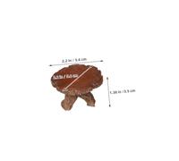 FONDOTIN 10 Pièces Miniature Table and Chairs Set Resin Tree Stump Furniture for Dollhouse Micro Landscape Decor Accessories Rustic Charm