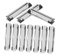 FONDOTIN 10 pièces Pinces à Documents Métalliques avec Coins Anti-dérapants et Clous Lot de Clips Multifonctions pour Bureau et École Support Mural Pratique pour Fichiers et Rapports