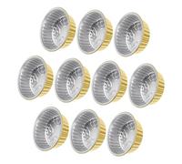 FONDOTIN 10 pièces Set de Contenants Alimentaires Aluminium Boîtes Multifonctions Rondes et Rectangulaires Épaisses Résistantes Haute Température pour Four Micro-ondes Airfryer Barbecue et