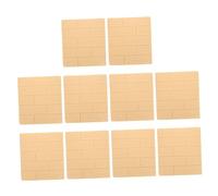 FONDOTIN 10 pièces Stickers Muraux Autoadhésifs Mousse Xpe Décor Brique Beige Panneaux Muraux Décoratifs pour Surface Facile à Installer et Découper