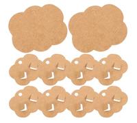 FONDOTIN 100 Cartes de Présentation en Papier Kraft Brun 6X5 CM pour Bijoux Barrettes et Accessoires Cheveux Supports Légers Rainures pour Boutique et Usage Domestique