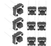 FONDOTIN 100 Pièces Boutons Poussoirs pour Pcb Interrupteurs à Bouton Poussoir Momentané Faciles à Installer et Idéaux pour Projets Diy Robustes et Fiables avec Conception à Deux