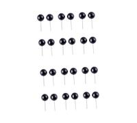 FONDOTIN 100 Pièces DIY Needle Style Bean Eyes for Handmade Dolls Plush Toys Craft Supplies Plastic Simulation Eyes for Animal Amigurumi and Crochet Projects