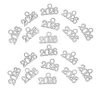 FONDOTIN 100 Pièces Lot de Breloques Pendentifs Alliage pour Création Bijoux Porte-clés et Projets DIY Souvenirs Élégants pour Décoration et Cadeaux