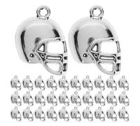 FONDOTIN 100 Pièces pendentif en alliage Bijoux faisant des pendentifs accessoires Charmes de Noël Joli charme Constructions de bijoux colliers vintage Silver