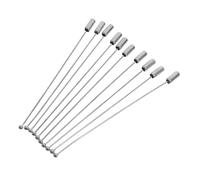 FONDOTIN 10pcs Épingles à Chapeau à Bijoux en Acier Inoxydable Argenté avec Embouts, Design Élégant, Usage Polyvalent pour Mariages et Fêtes