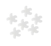 FONDOTIN 10pièces Éponges Absorbantes Forme De Fleur Lot De Éponge Filtrante Pour Piscine Et Cosmétiques Haute Absorption Huile Blanc