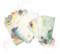 FONDOTIN 12 ensembles Papeterie Lettres Enveloppes Papier Chinois Style Imprimé Pratique pour Invitations Correspondance