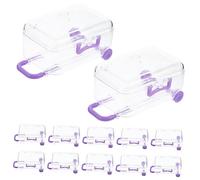 FONDOTIN 12 Pièces Boîte à bonbons boîte à roulettes valise petite mallette de transport en forme de boite petites boîtes de friandises Boîtes de faveur de bonbons Violet,mauve