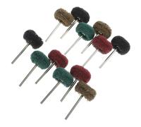 FONDOTIN 12 pièces Kit Roues de Polissage Scouring Pads pour Perceuse Roues Abrasives Nylon Polissage et Accessoires Multifonctions pour Meuleuse et Touret