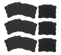 FONDOTIN 12 Pièces Lot de Étiquettes à Clipser avec Surface Ardoise Mate Réutilisables pour Organisation de Paniers et Boîtes Supports Nominatifs Effaçables pour Rangement Cuisine et