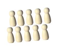 FONDOTIN 12 pièces Mini Poupées à Peindre Décorations DIY pour Maison de Poupée Modèles Micro Paysage pour Loisirs Créatifs