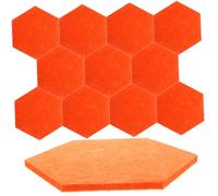 FONDOTIN 12 Pièces Panneau Feutre Hexagonal Couleur Vive Tableau Affichage Mural Insonorisant Tapis Bruit pour Classe et Chambre