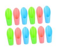 FONDOTIN 12 Pièces Pelle de Jardin Plastique pour et Plantes Intérieur Outils Compacts pour Rempotage Cultivation et Désherbage Couleurs Assorties pour Micro Paysage