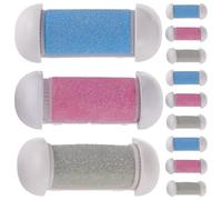 FONDOTIN 12 pièces Remplacement Pour Râpe Pied Électrique Kit Professionnel de Têtes de Recharge Pour Soins des Accessoires de Meuleuse et Multifonction pour Peau Morte